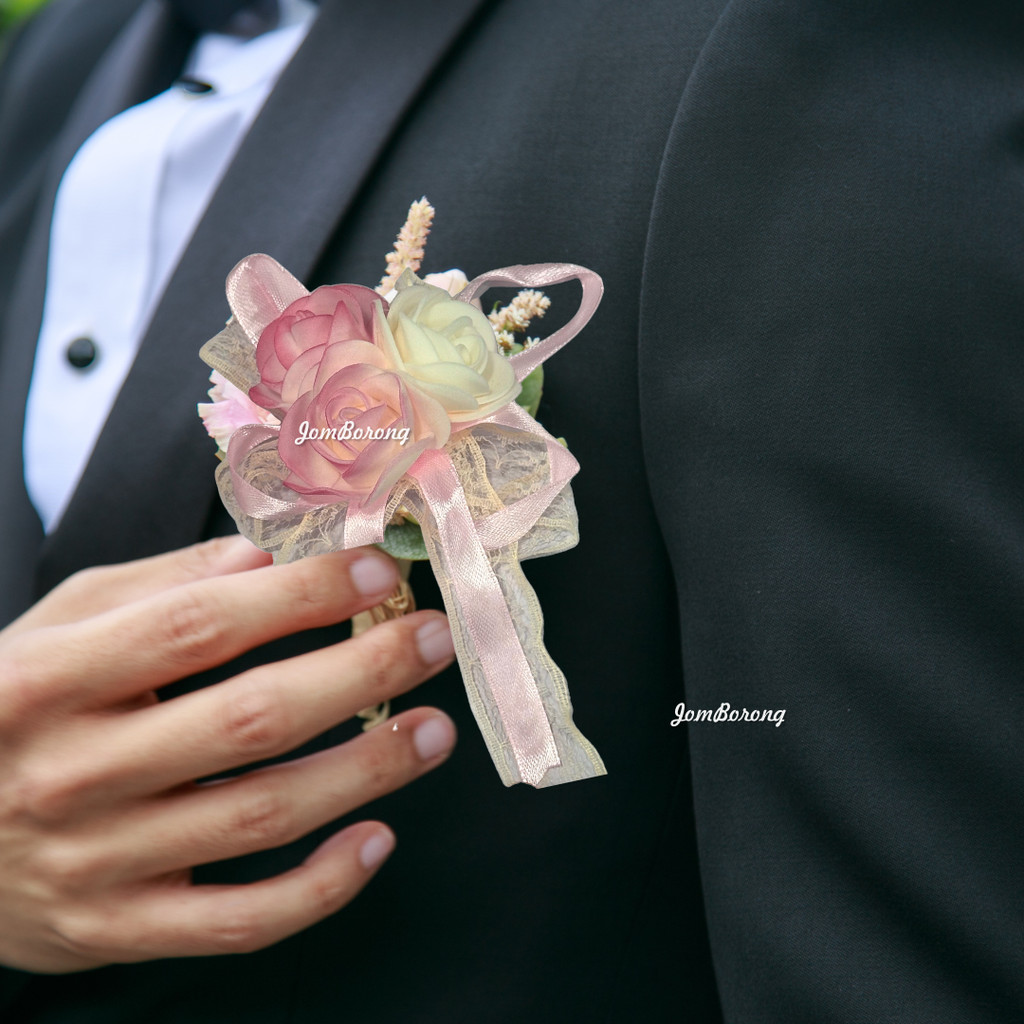 (10PCS) ROZET BUNGA Kendarat Rewang Kahwin kenduri jamuan hantaran ...