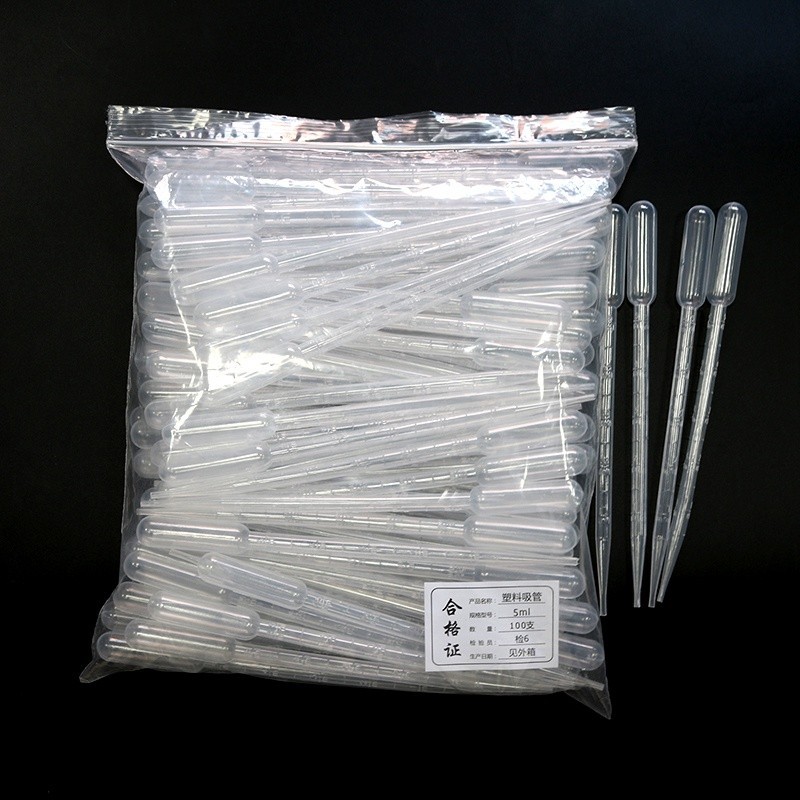 10ML Laboratory Pipette Plastic Disposable Graduated Container Liquid