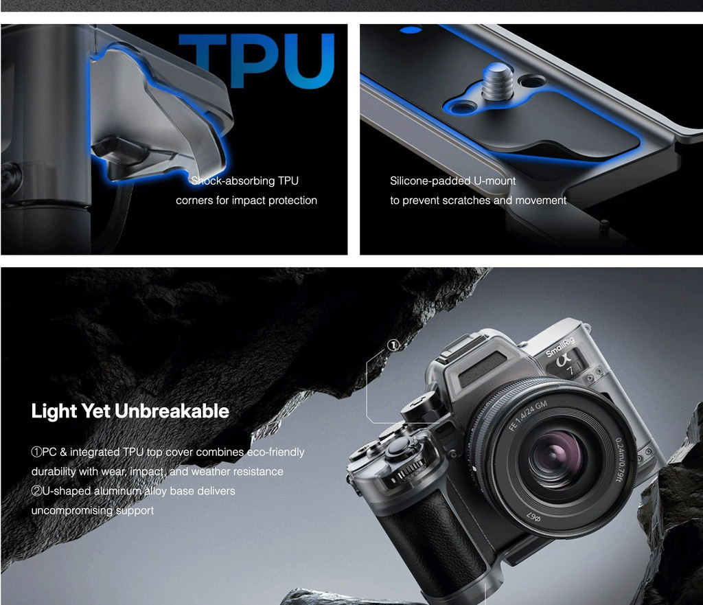 SmallRig Hybrid Modular Full Camera Cage Protection Camera Case for ...