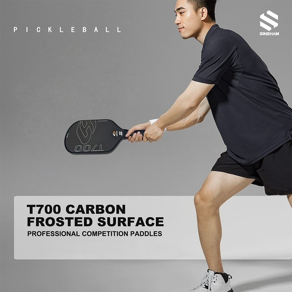 SINSHAM 16MM Pickleball Paddle Hot Pressing T700 Carbon Fiber ...