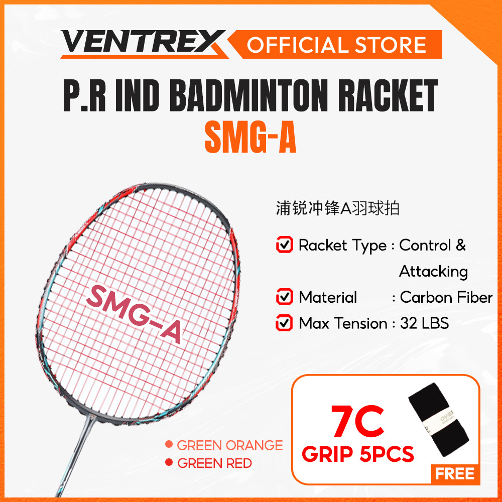 PRIND Racket SMG-A PURUI Racket Badminton Racket Racquet Raket ...