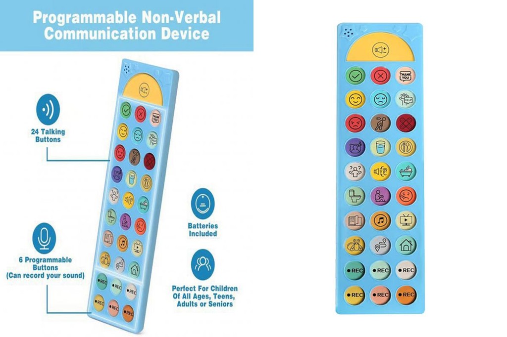 [MOONWHITE] Lightweight Aac Device 6-button Aac Communication Device ...