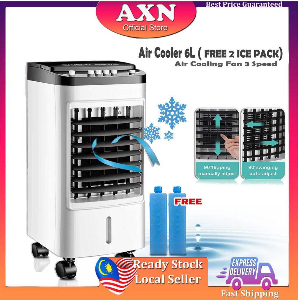 AXN Air cooler 6L (Free 2 Ice Pack) Strong Cold Air Cooling Fan 3 Seed ...