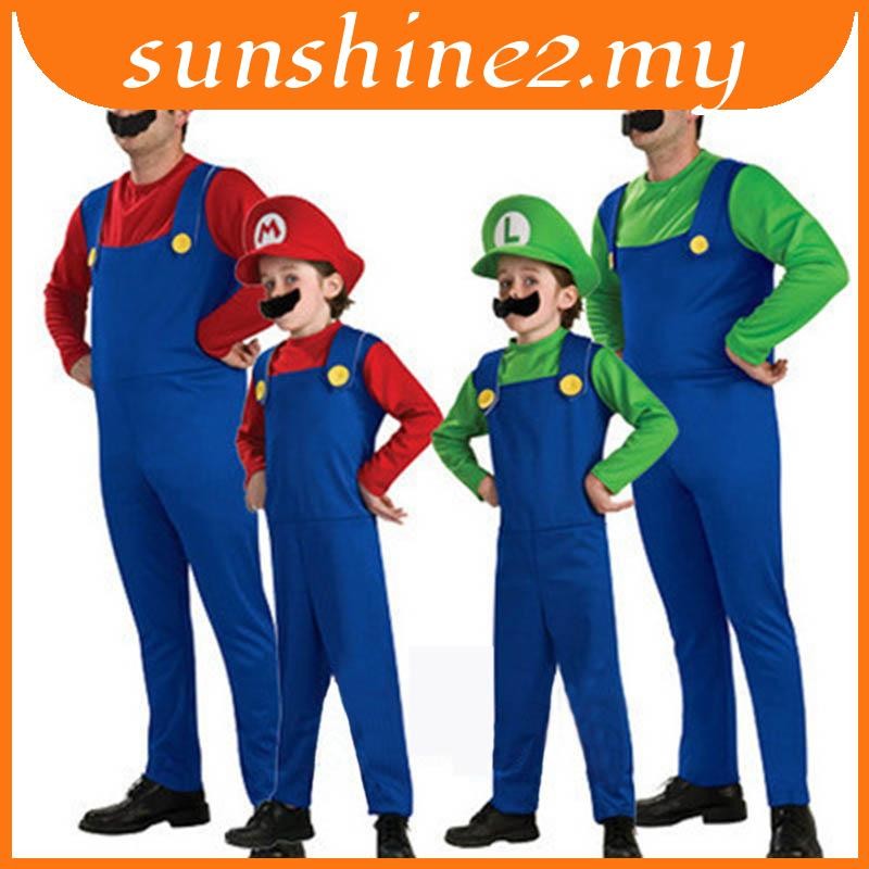 Plumber Boy Childrens Luigi Costume Nintendo