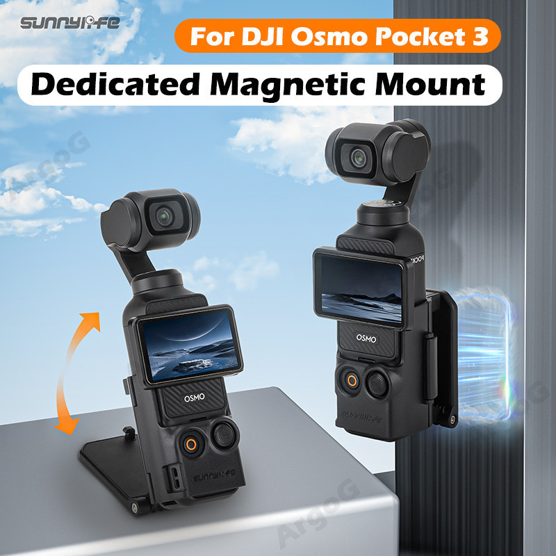 Support Magnétique Pour Caméra HAFOKO - Bras Réglable, Base 66 Mm, Compatible DJI Osmo, Insta360, GoPro, Smartphone