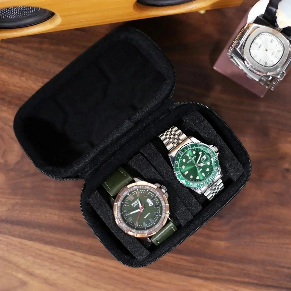 Neat Watch Box Organizer For Men or Women Watch Travel Case Portable