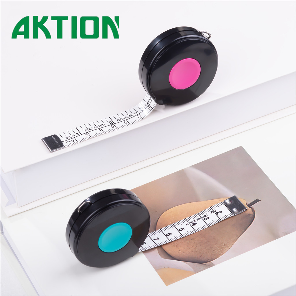 AKTION 1.5m/2m/3m Retractable Double-Sided Tape Measure - One-Click ...