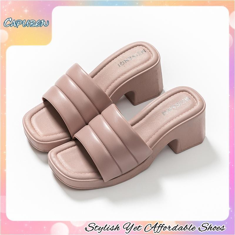 Capubew Sandal Untuk Wanita Dengan Heels Sesuai Untuk Gunaan Dalam Dan ...