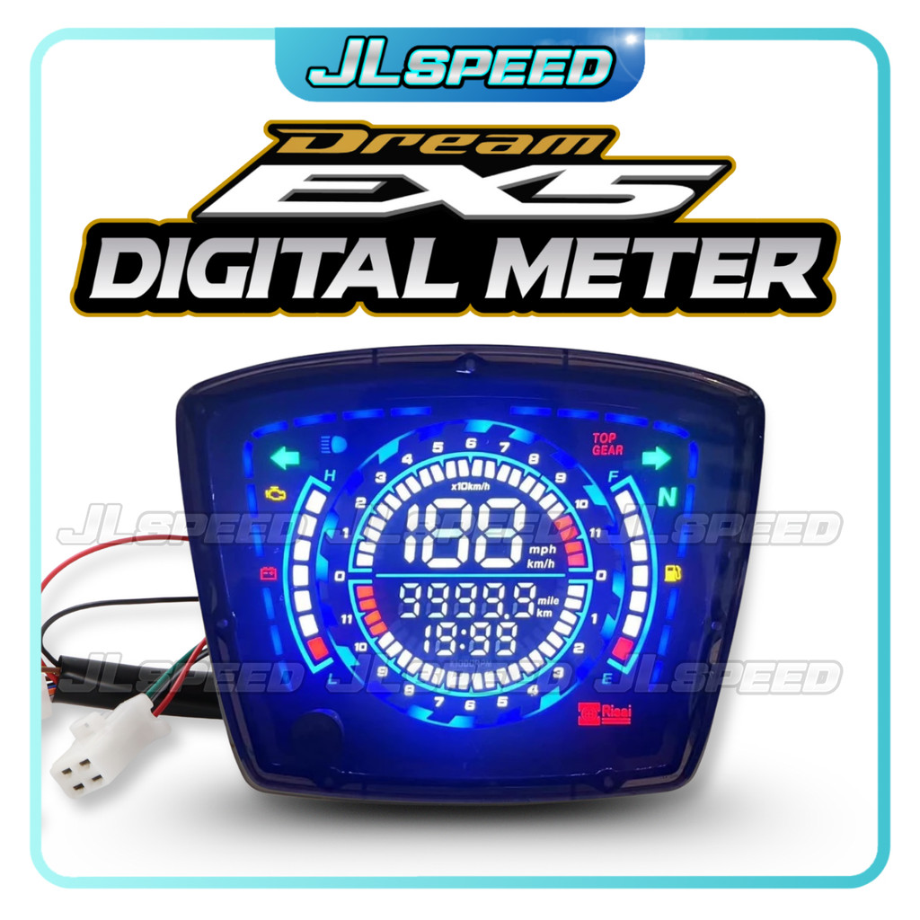 HONDA EX5 / DREAM Meter Digital LCD Speedo Meter Digital Led Pnp Astrea ...