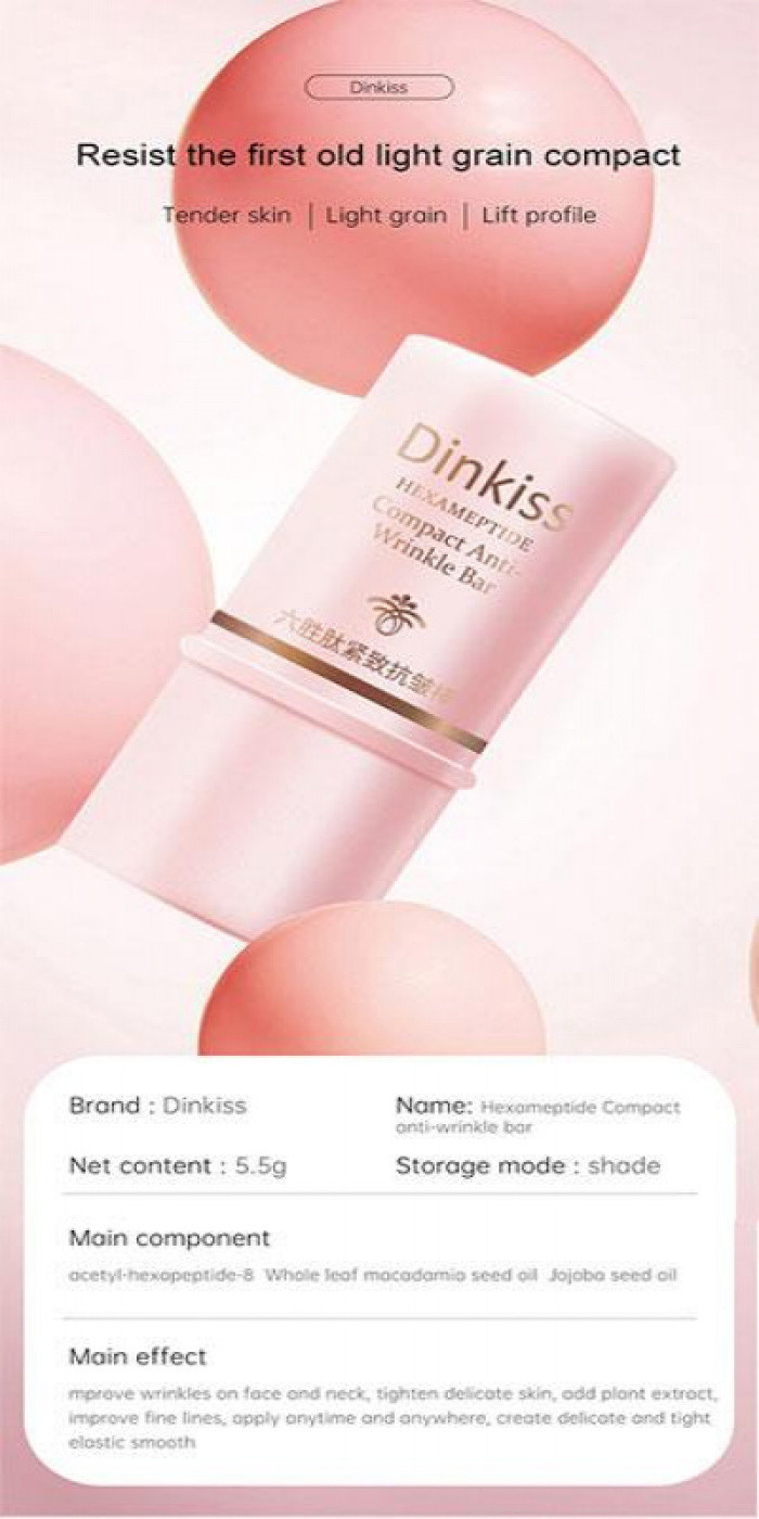 Dinkiss Six-peptide Firming Anti-wrinkle Stick Fades Fine Lines Decree ...