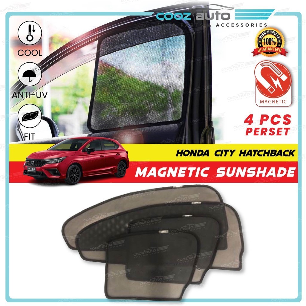 Honda City Hatchback 2020 - 2024 Car Magnetic Sun Shade Magnet Sunshade ...