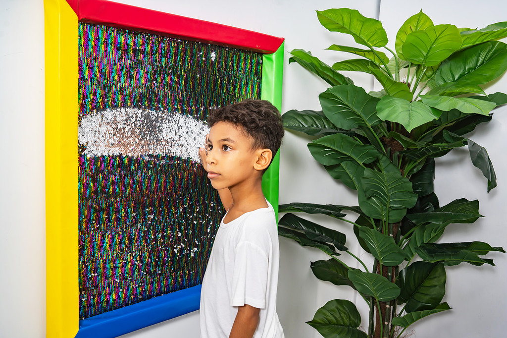 Giant Padded Sequin Wall Panel 84cm for gross and finer movements ...