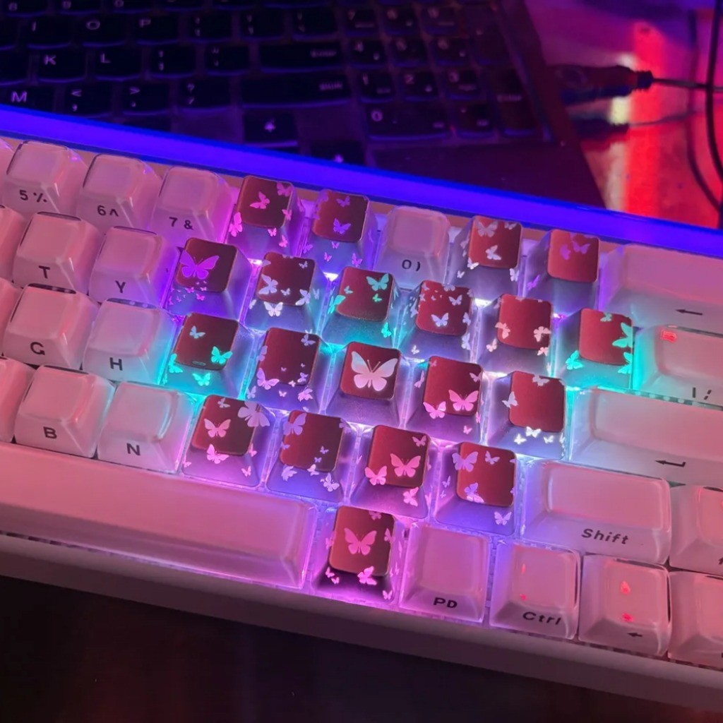 XVX Butterfly Keycaps OEM Profile 21 Keys IMD Process Light ...