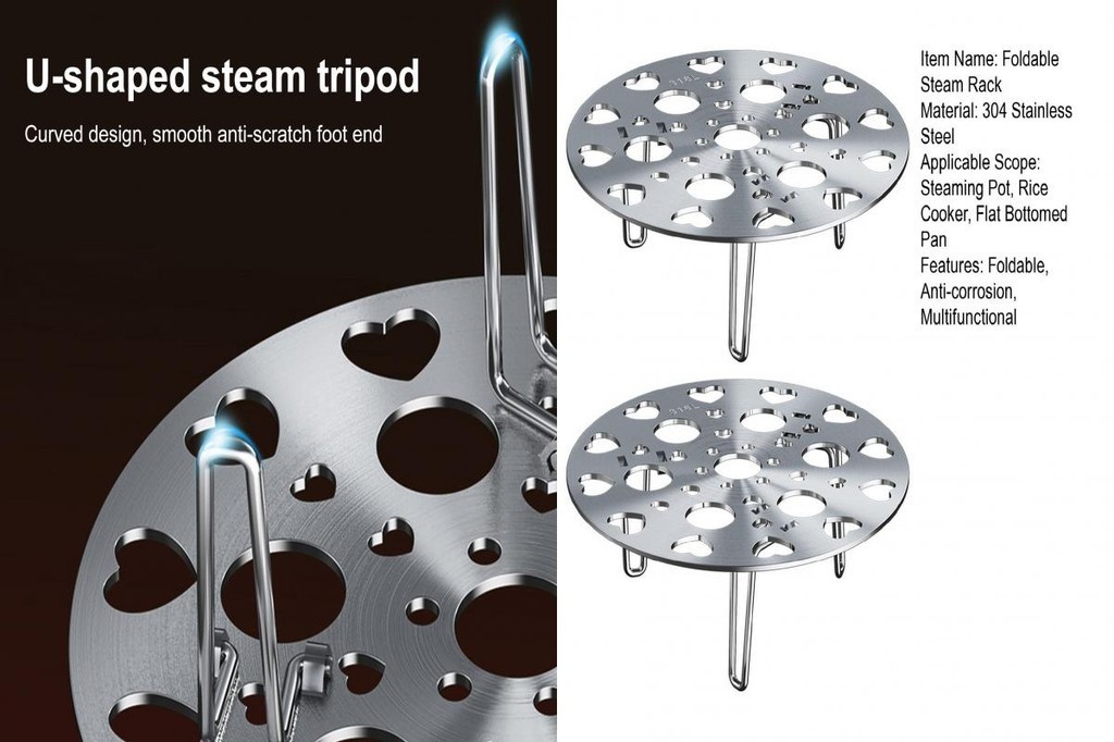 [Nice] Smooth Edge Steam Rack Stainless Steel Steam Rack Stainless ...