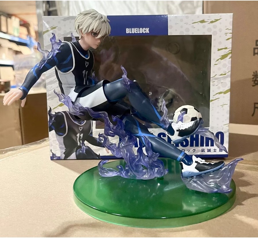 18cm Blue Lock Anime Figure Japanese Football Boy Seishiro Nagi Action ...