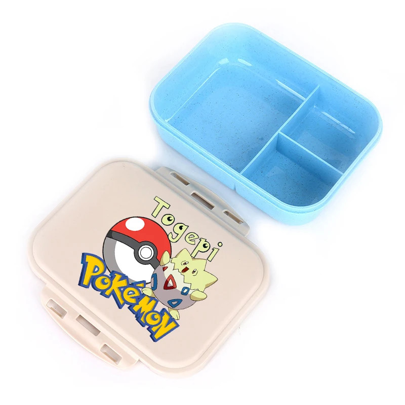New Pokemon Bento Lunch Box Cartoon Figure Pikachu Printed Food ...