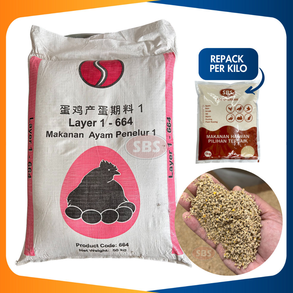 [20KG] [664] [REPACK] Dedak Penelur Telur Layer-1 Premium Soon Soon ...