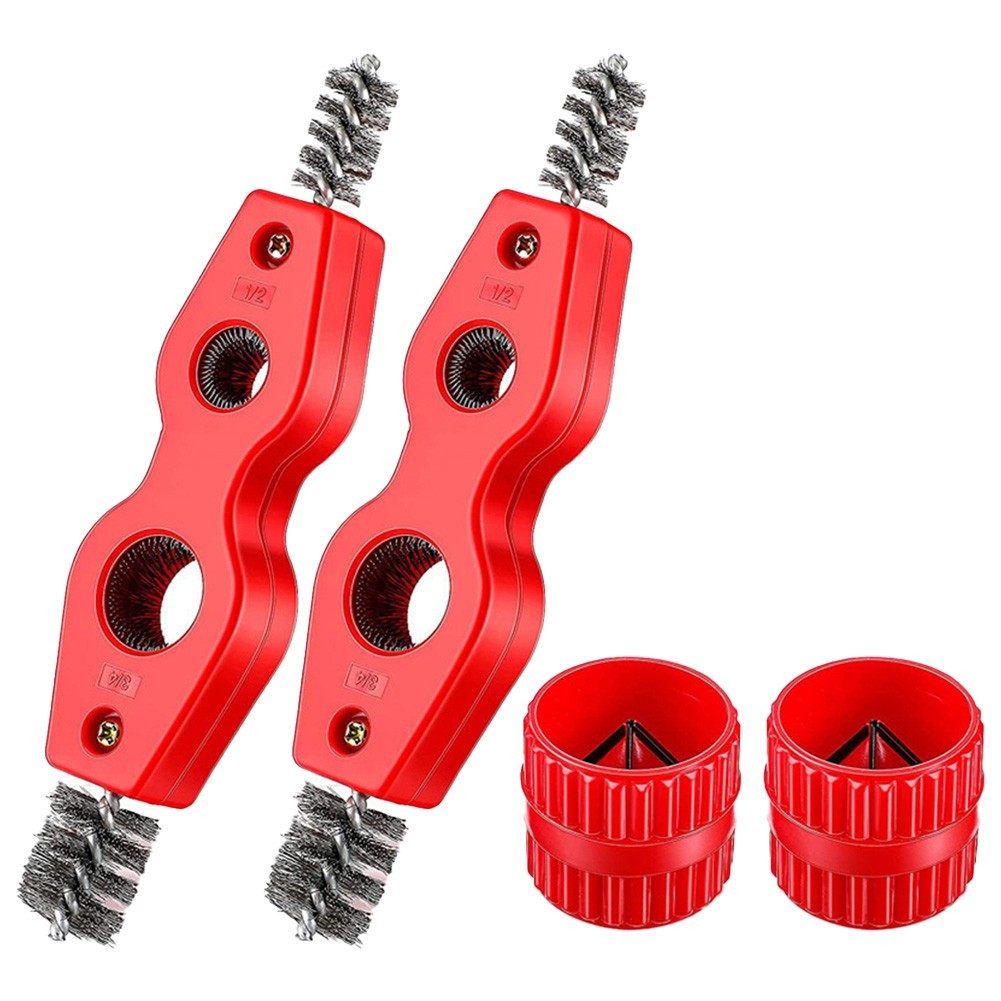 [Super] 4 Pcs Copper Pipe Cleaner and Reamer Set for PVC PPR, Copper ...