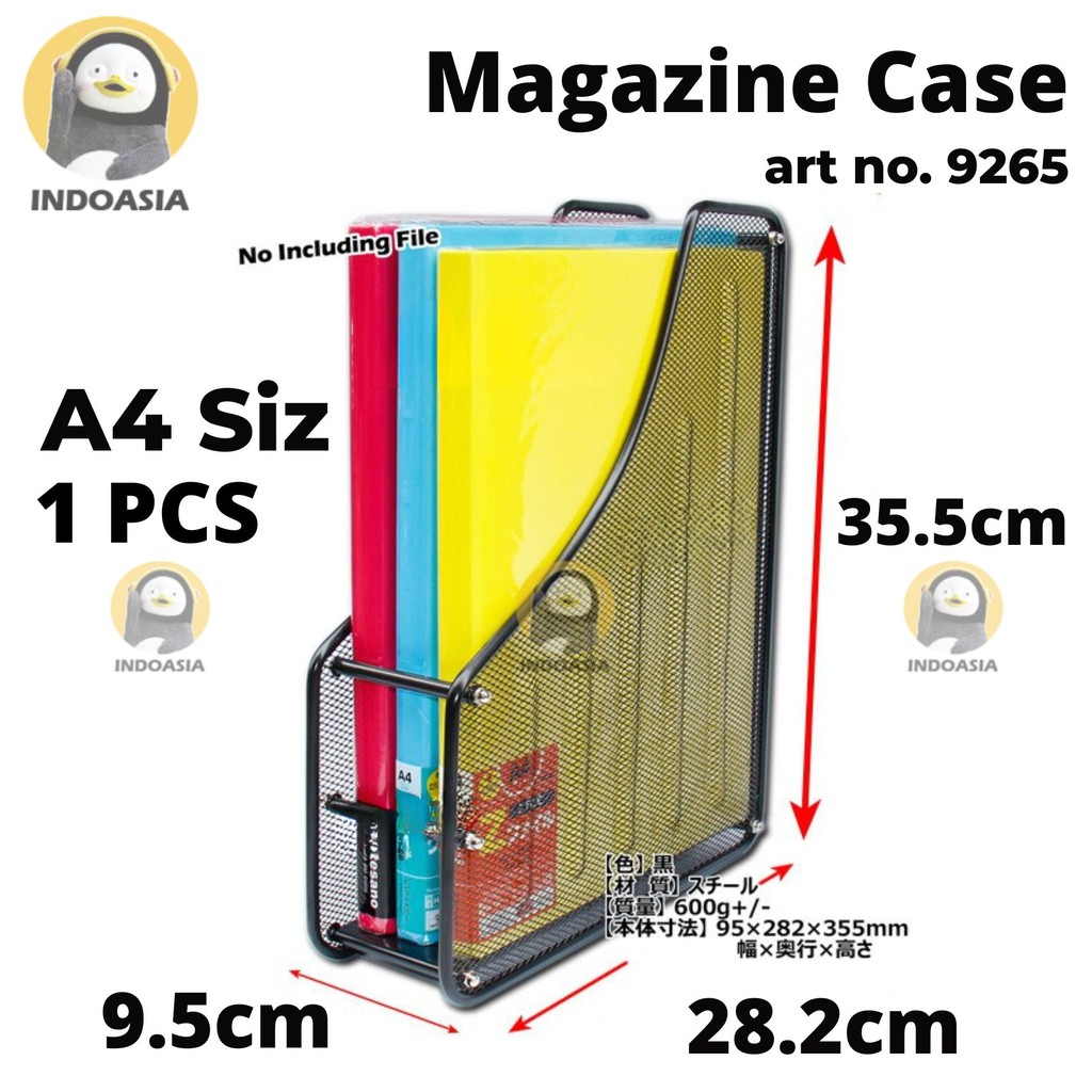 Black Mesh Desk Document File Rack Destop Letter Magazine File Rack ...