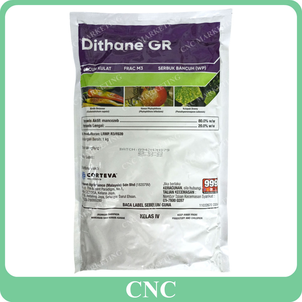 1KG Dithane GR Dow Mancozeb 80.0% Blue Mancozeb Premium Racun Kulat ...