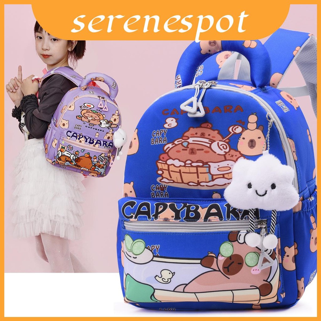 Capybara Kids Character Backpack With Durable Nylon And Cute Graphics ...