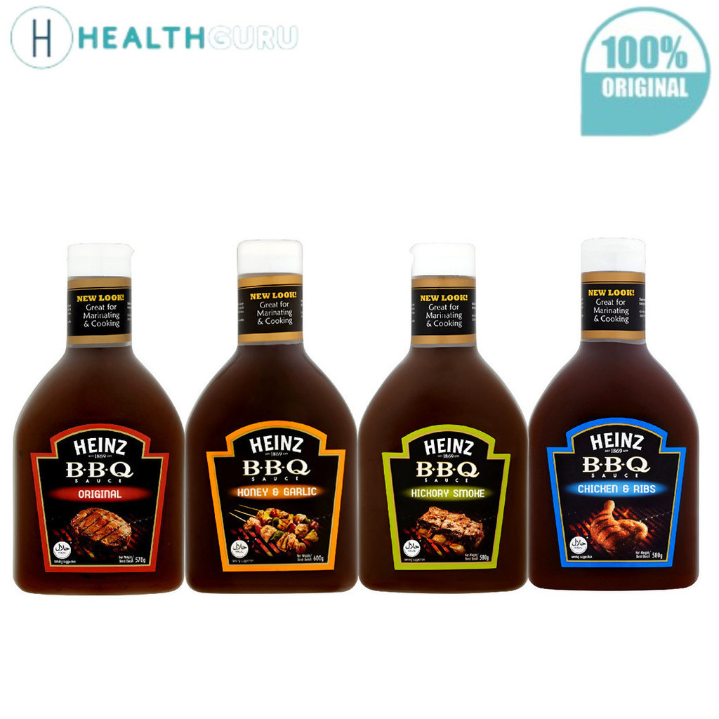 HealthGuru Heinz BBQ Sauce Original Honey Garlic Hickory Smoke Chicken ...