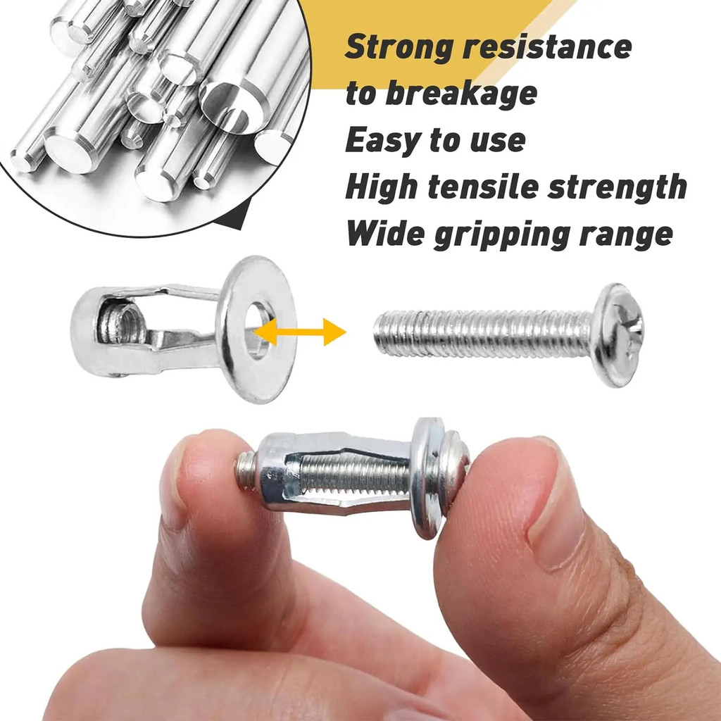 M4 M5 M6 Petal Shape Rivet Nut Screw Bolt Kit - Jack Nuts Screw ...