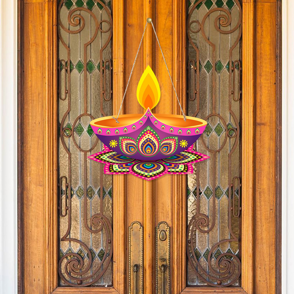 2026 Diwali Decoration items Diya Shape Happy Deepavali Festival Decor ...