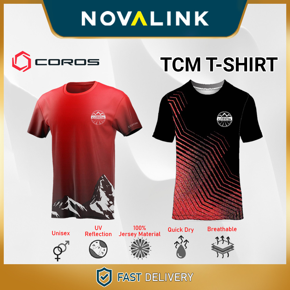 COROS Jersey T-Shirt Team Coros Malaysia Shirt Microfiber T-Shirt ...