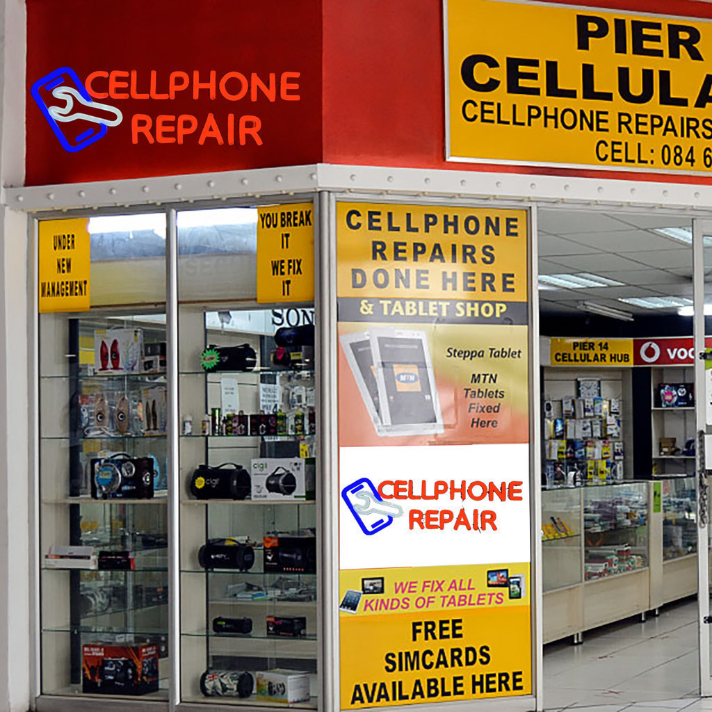 Mobile Phone Cellphone Repair Signage - Mobile Phone Repair Suitable ...
