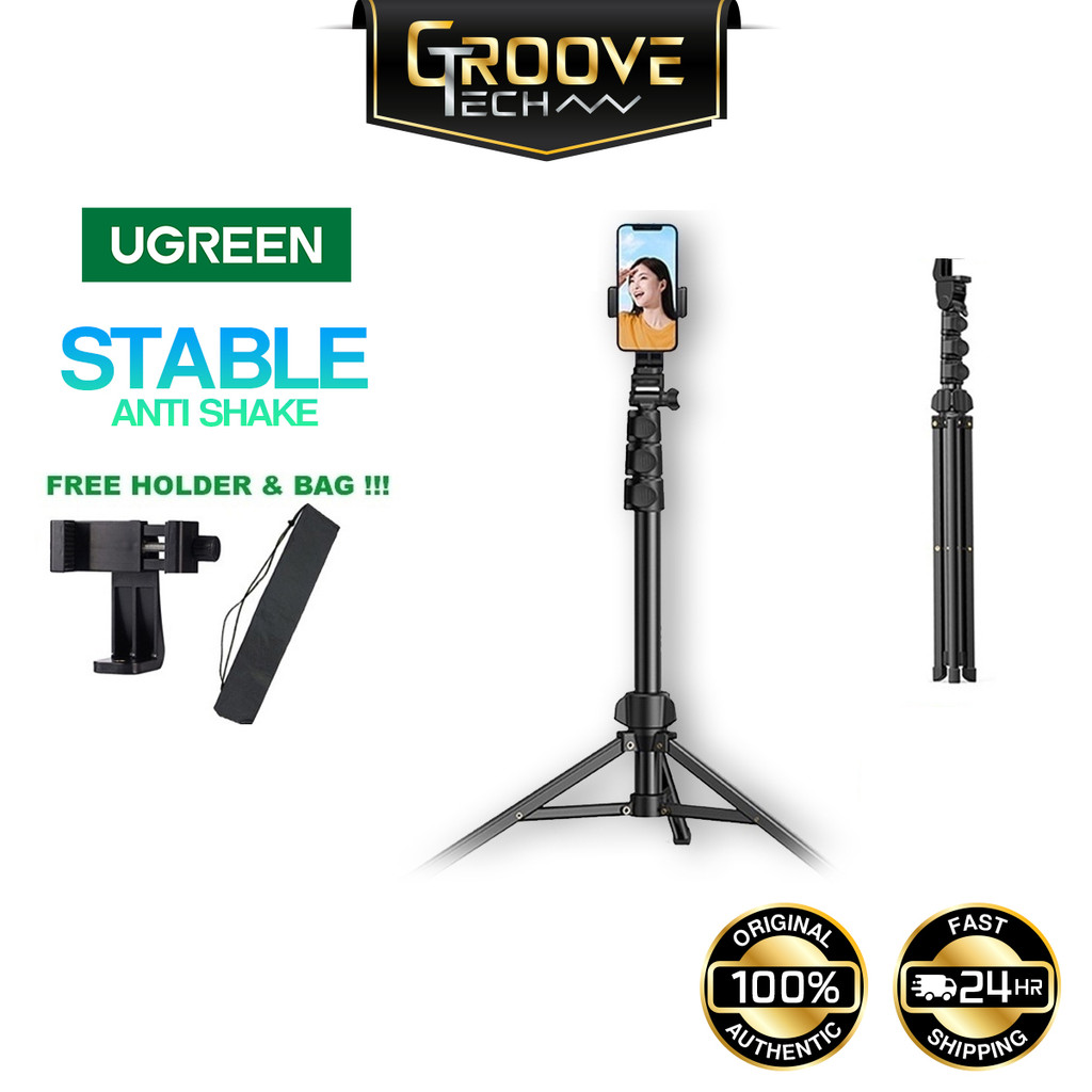 UGREEN Tripod Stand Gopro Foldable Aluminium Phone Holder Universal ...
