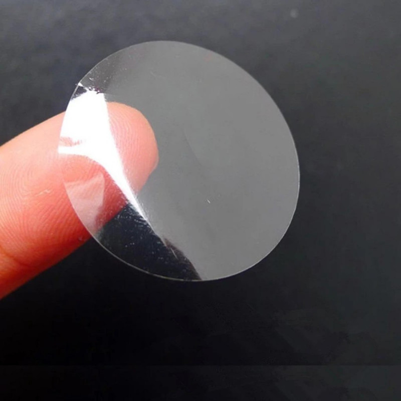 500pcs Transparent Round Sticker Tape PVC Adhesive Seal Label Stickers ...