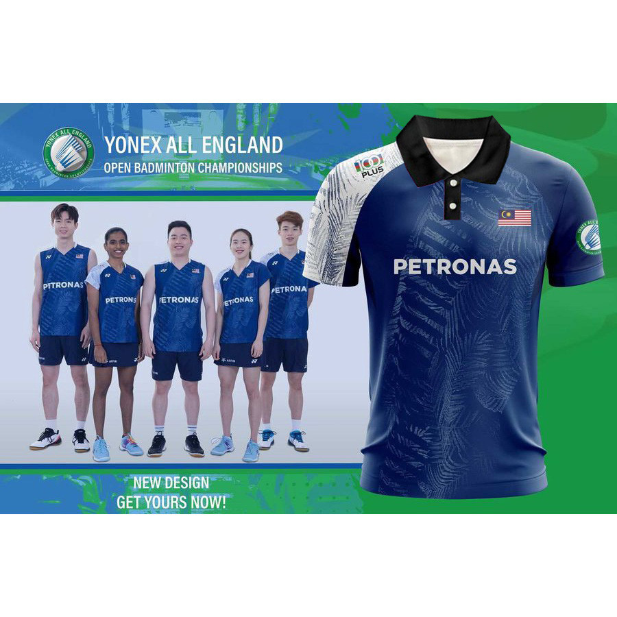 Petronas Malaysia Open 2025 Badminton Jersey Custom Name Malaysia