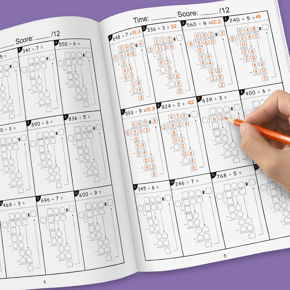 32 Pages Math Arithmetic Workbook 2 Digit Multiplication Mathematics ...