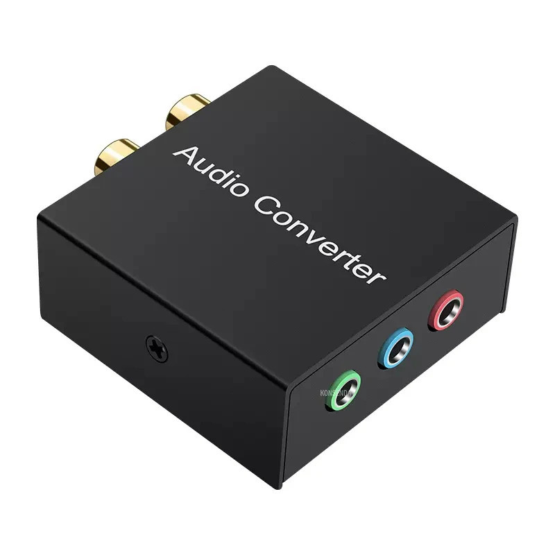 Bi-drectional 5.1 Audio Console Adapter Convert Stereo RCA Plugs to A