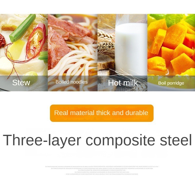 304 Stainless Steel Soup Pot Gas Cooker Induction Cooker Universal Stew ...