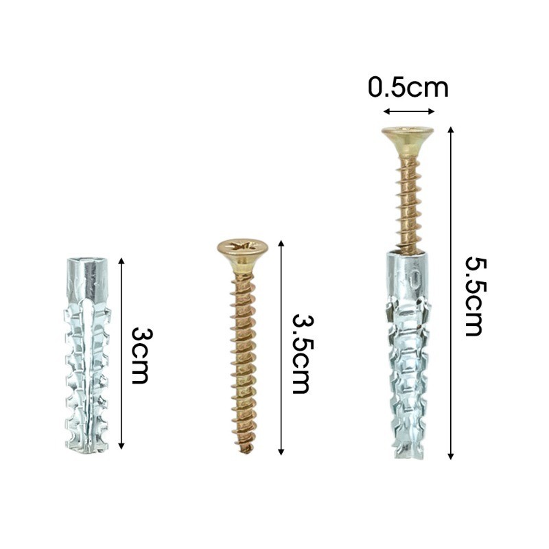 100Pcs Aluminum Alloy Expansion Rivets - Hammer Drive Expansion Rivets ...