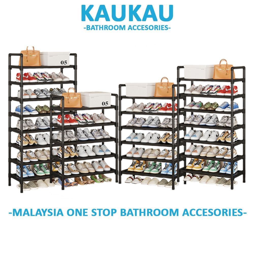 KAUKAU Anti-Rust Shoes Storage Rack Stackable Shoe Shelf Multilayer ...