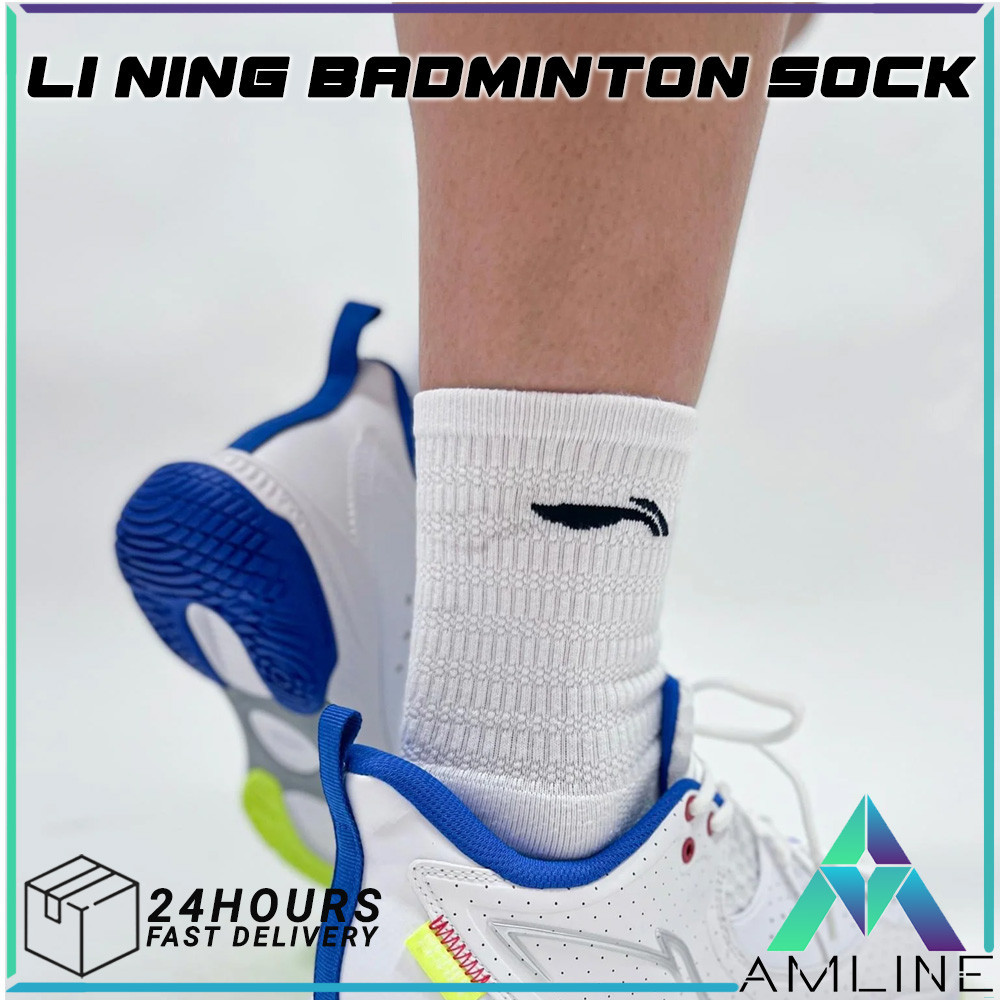 Badminton Men Women Unisex Li Ning Socks Basketball Thick Comfort Sport ...