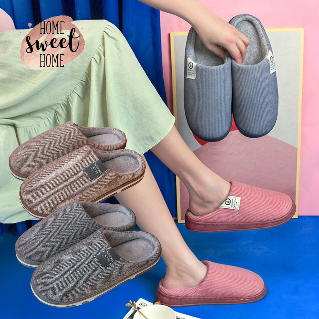 READY STOCK Men Women Indoor slipper Big size XXL Home house slippers ...