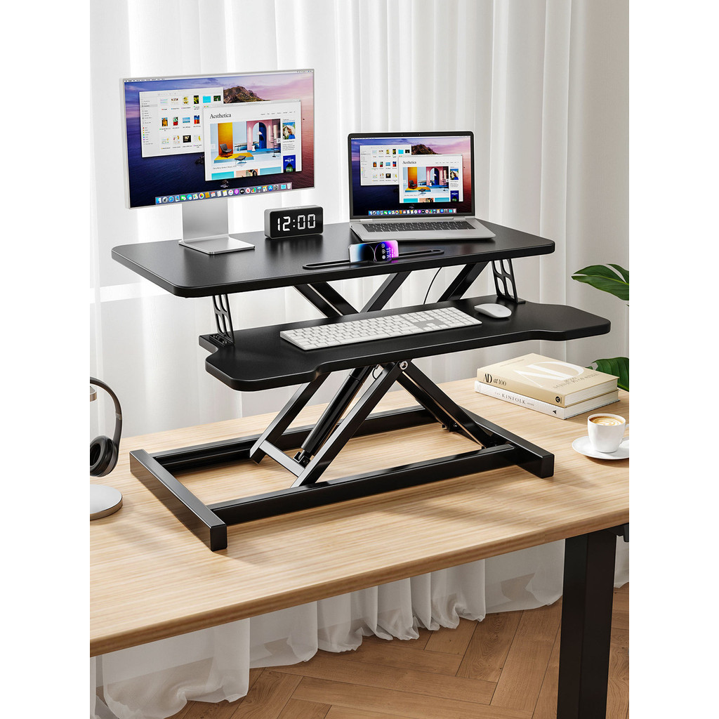 Standing Desk Lifting Computer Desk Workbench Notebook Elevated Rack ...