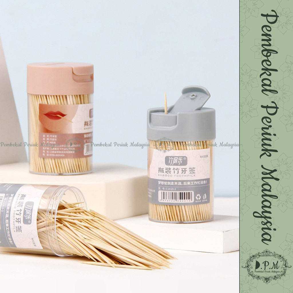 Bottle Bamboo Toothpicks / Pencungkil Gigi Buluh Botol (READY STOCK ...