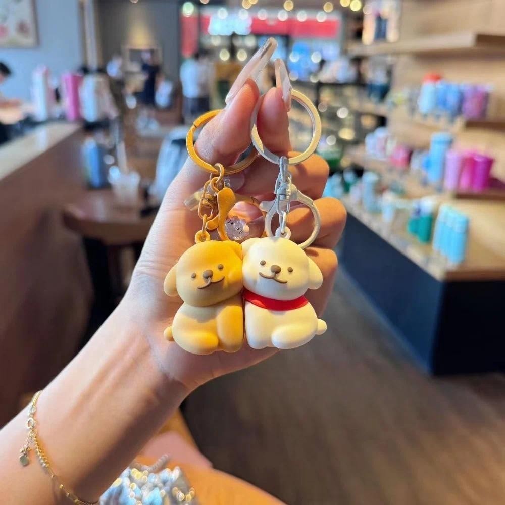 1Pair Cute Cartoon Love Bear Magnetic Suction Keychain Pendant Creative ...