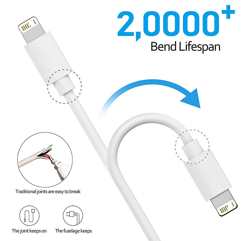Suntaiho Charger Cable Original 2.4A 1M 2M Charging USB To Lightning