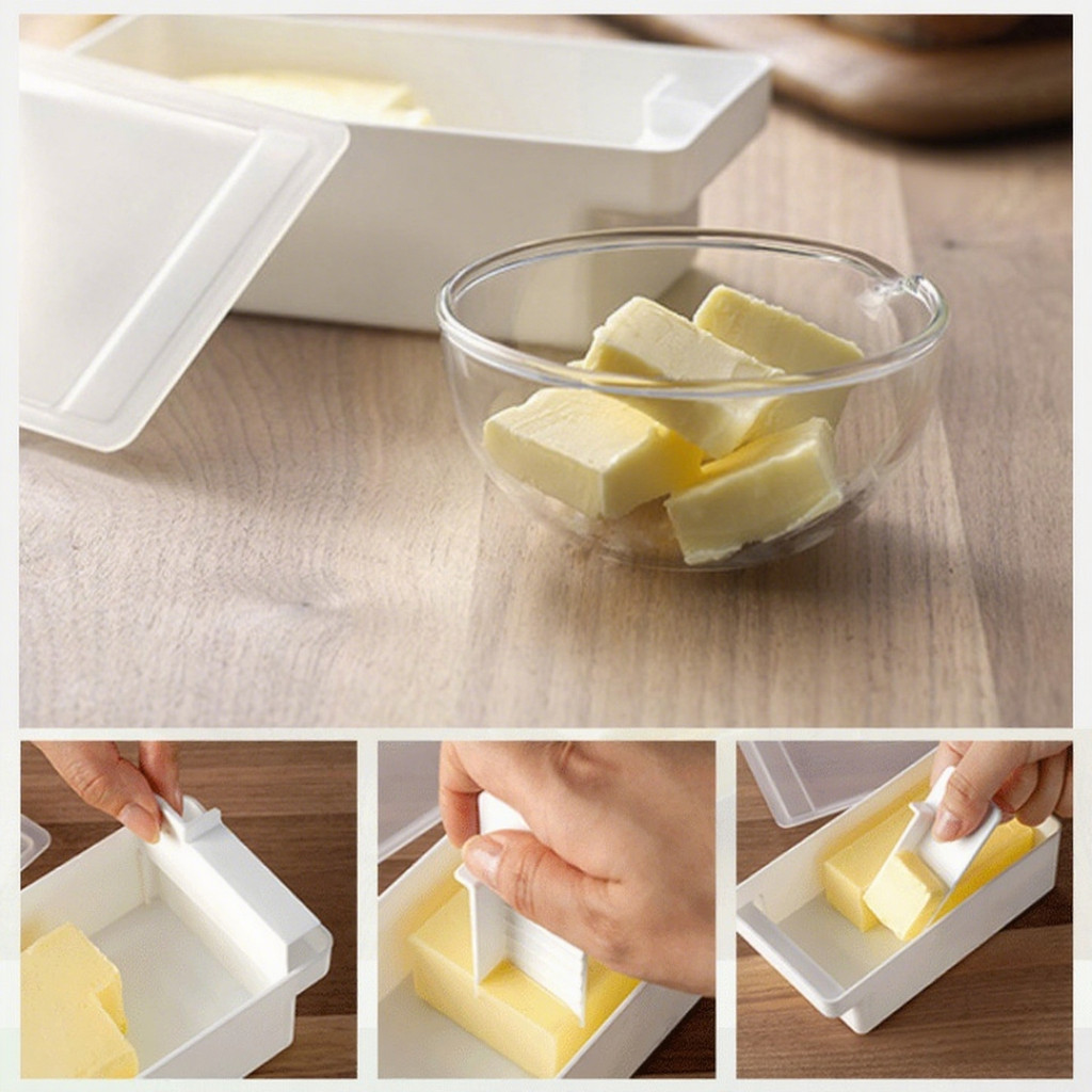 Japan Butter Storage Box With Cutter & Cover Eco-Friendly Butter ...