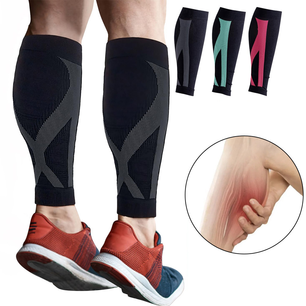 1Pair Compression Sleeves,Prevents Calf &Shin Splint,Relieves Lower Leg ...
