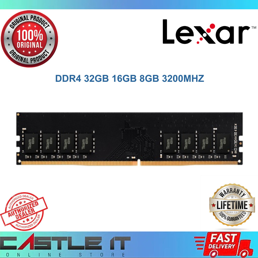 Lexar Value Performance DDR4 32GB 16GB 8GB 3200MHZ PC3200 UDIMM Desktop ...