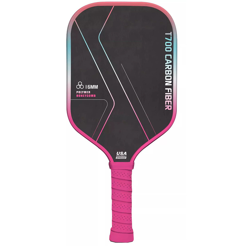 Gradient Color Carbon Fiber T700 Cloth Pattern Frosted Pickleball ...
