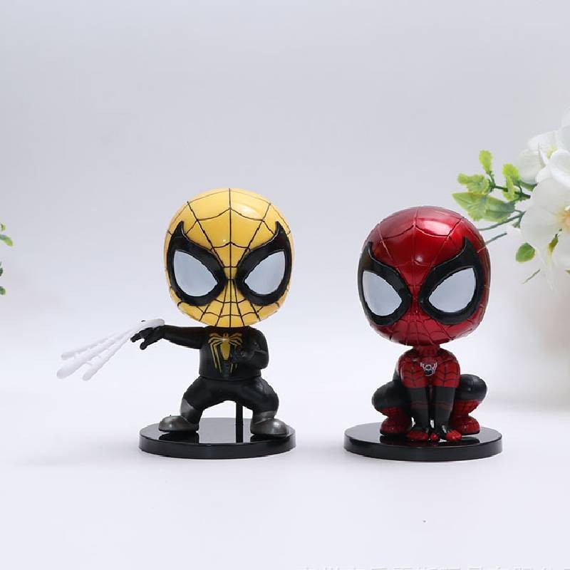 Exquisite Spider-man Pvc Model Figures Six Piece Set Ideal Collectible ...