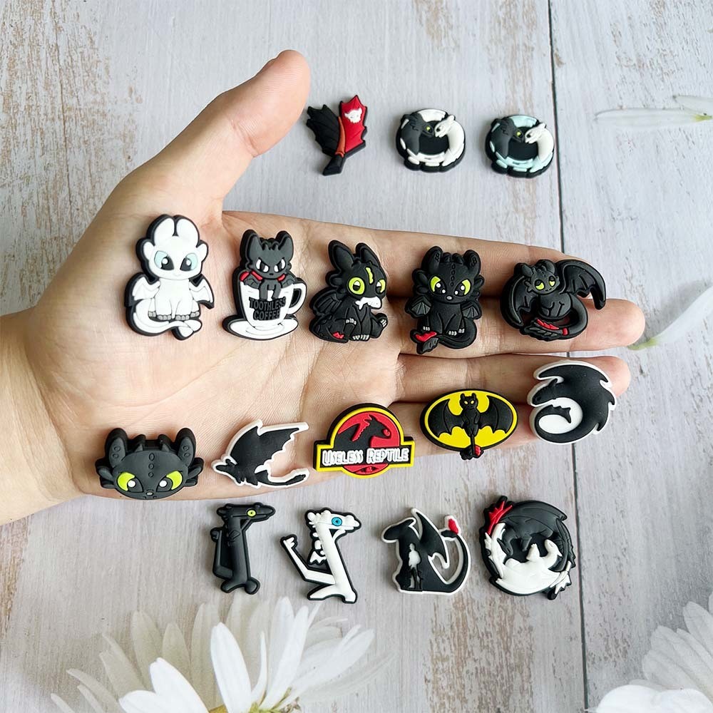 [Aria] How to Train Your Dragon Toothless Floral DIY Shoes | Shopee ...